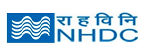 NHDC logo with wavy lines and Hindi text